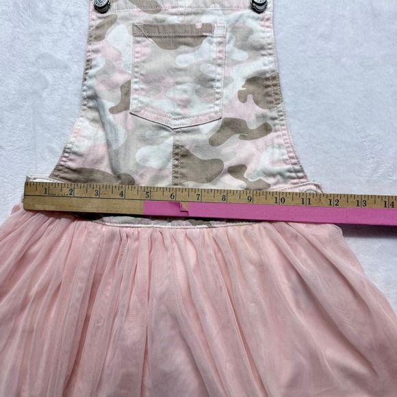 Epic Threads Girls Pink Camo Tulle Skirt Overall Dress Size 6X - Picture 3 of 5